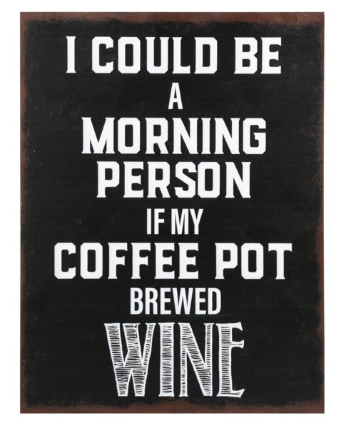 Morning Person Tin Sign