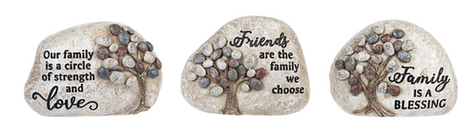 Tree of Life Pebble Rock Figurine