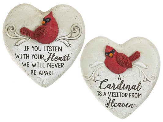 Cardinal Heart Memorial Stone