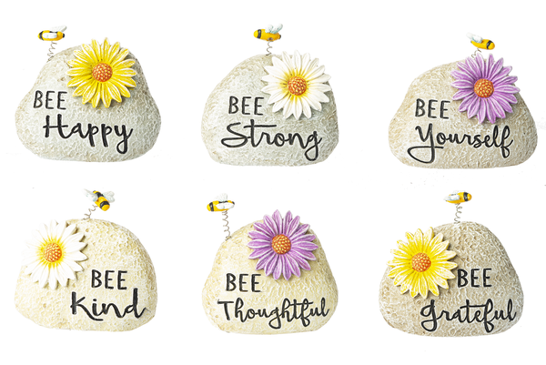 BEE ROCK FIGURINE - ASST