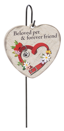 Pet Memorial Heart and Stake