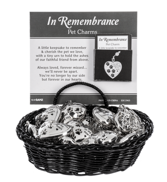 Pet Memorial Charm with Urn
