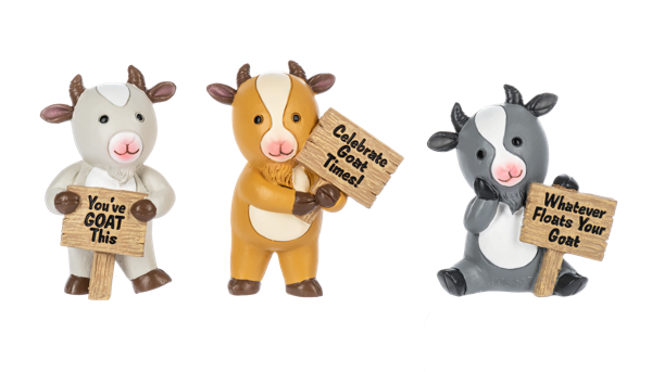 Goat Figurine - Assorted Sayings
