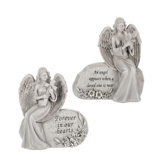 Memorial Angel Garden Stone - Asst