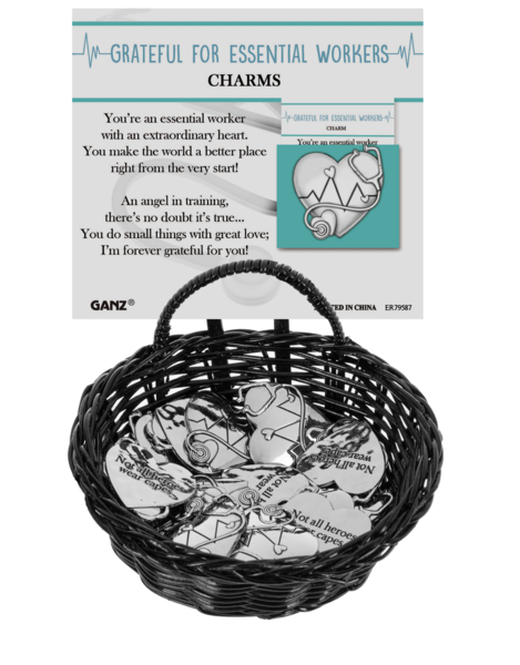 Grateful for Essential Workers Charm