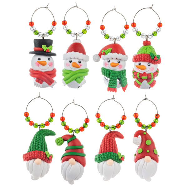 Xmas Wine Charms