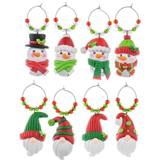 Xmas Wine Charms