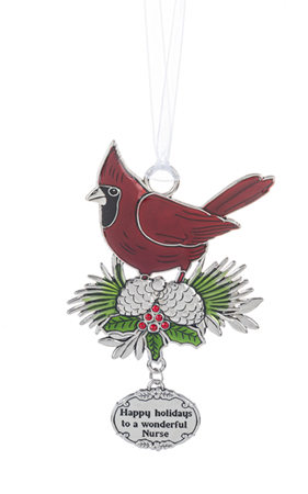 Wonderful Nurse Cardinal Ornament
