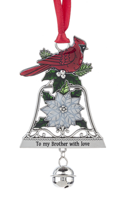 To My Brother Bell Ornament