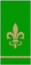 Green Fleur De Lis Towel