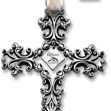 5" Filigree Cross 60 Years