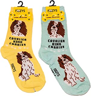 Yellow Cavalier King Charles Spaniel Socks