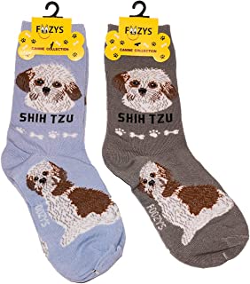Grey Shih Tzu Socks