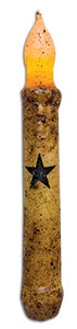 6" Burnt Ivory Star Timer Taper