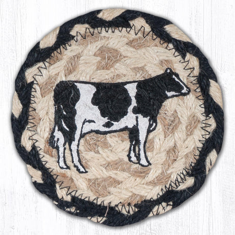 Black White Cow Coaster