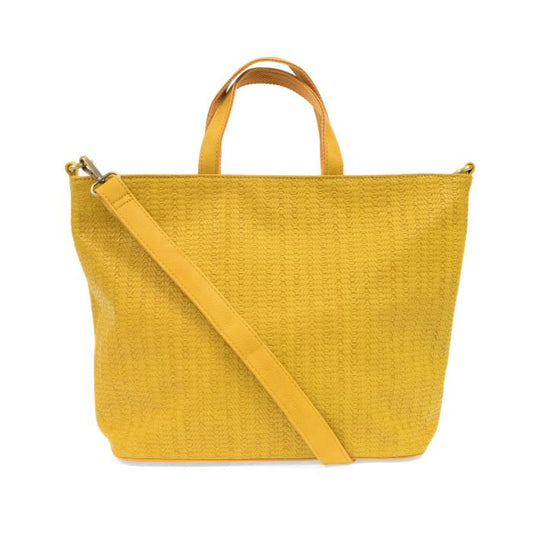 Straw Woven Convertible Shopper