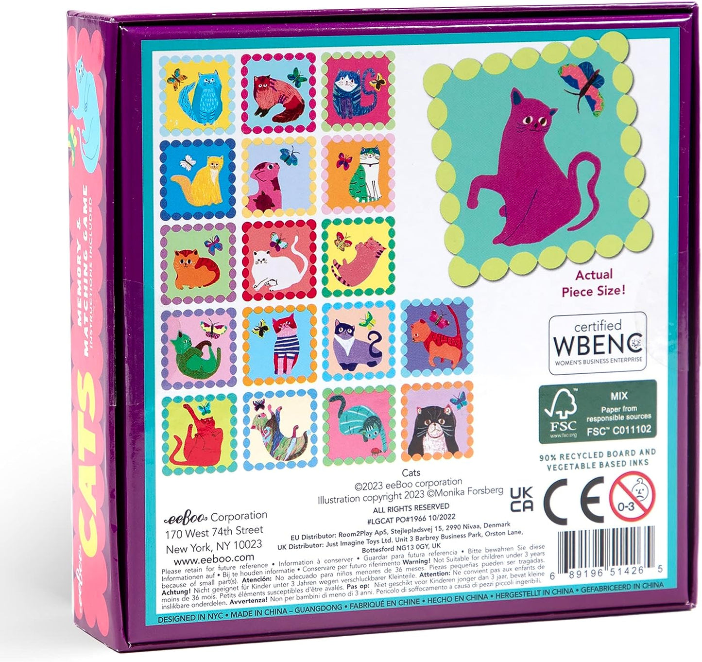 Cats Little Square Memory Game
