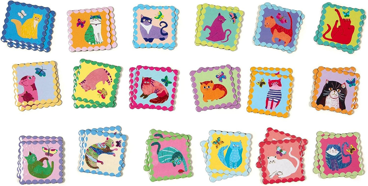 Cats Little Square Memory Game