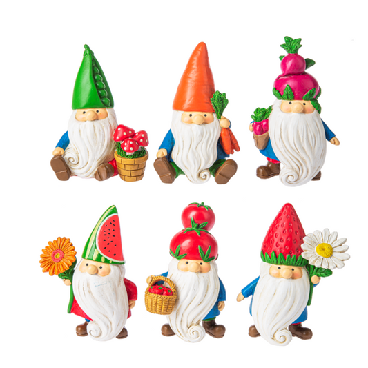 FRUIT VEGGIE HAT Gnome Figurine