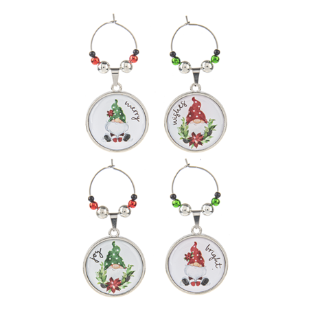 Gnome Wine Marker Set of 4