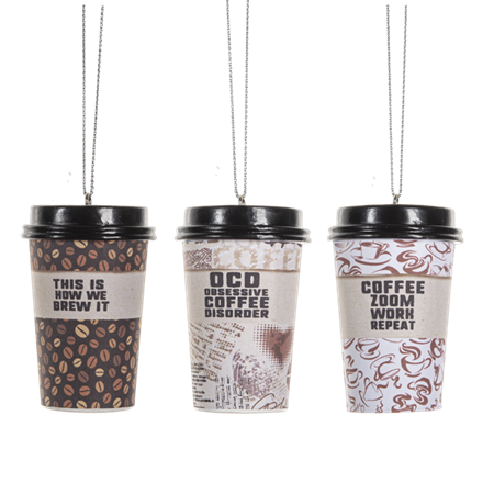 Coffee Pun Ornament - Assorted