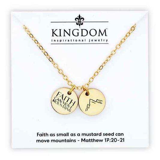 Mountain Double Coin Necklace