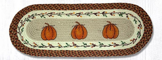 13X36 Harvest Pumpkin Jute Runner