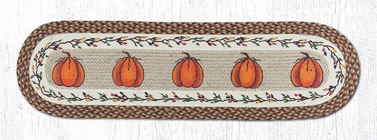 13X48 Harvest Pumpkin Jute Runner