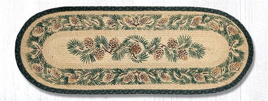 13X36 Pinecone Jute Runner