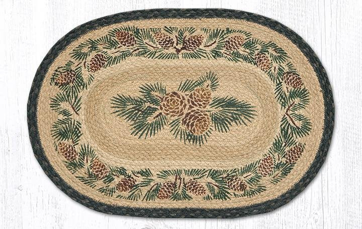 Pinecone 13"X19" Jute Placemat