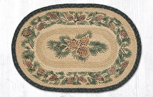 Pinecone 13"X19" Jute Placemat