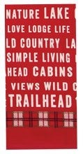 *Red Trailhead Tea Towel