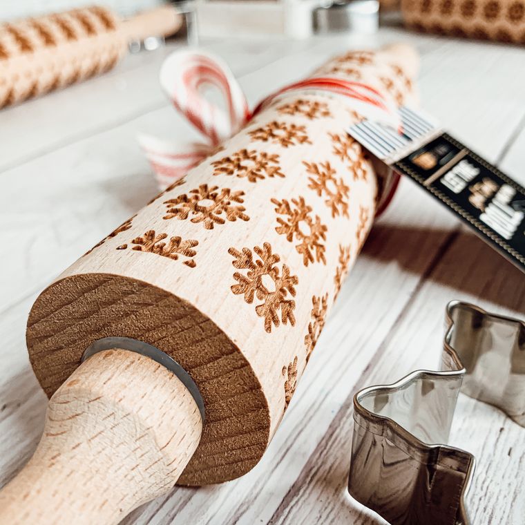 SNOWFLAKE ROLLING PIN