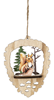 Laser Cut Squirrel On Stump Wood Orn