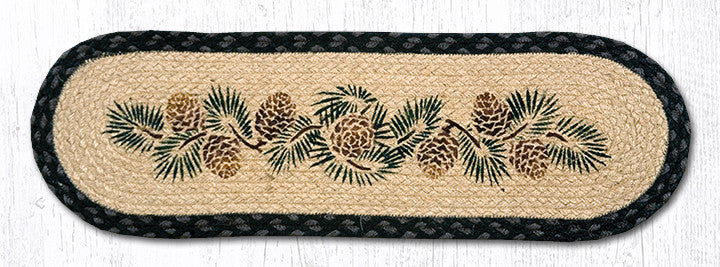 Pinecone 27 X 8.25 Jute Oval Runner