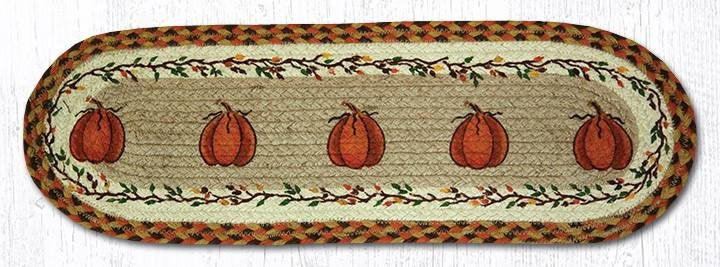 Harvest Pumpkin 27 X 8.25 Jute Oval