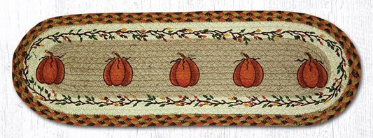 Harvest Pumpkin 27 X 8.25 Jute Oval