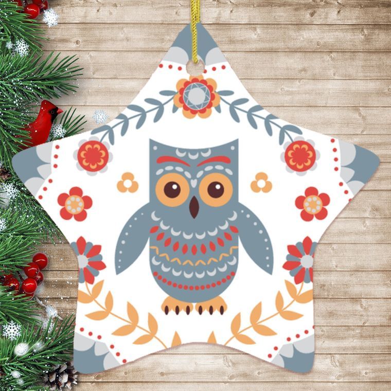 Star Owl Ornament