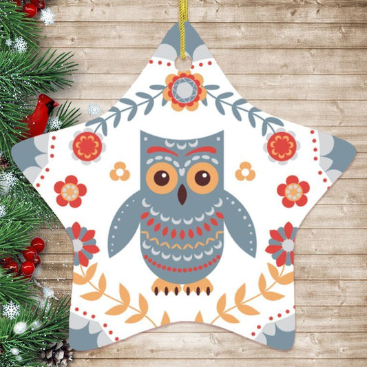 Star Owl Ornament