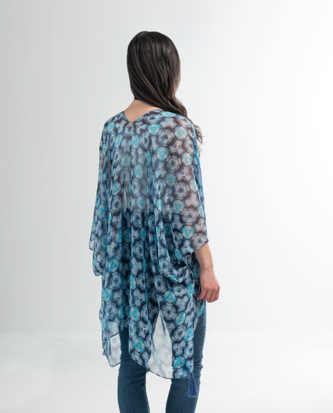 Navy Watercolor Wrap
