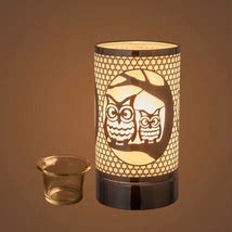 Silver Owls Table Lamp